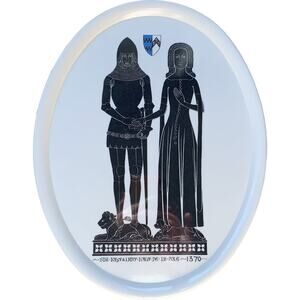 Rare Vintage Sir John/Lady Joan DE LA POLE Royal Family Melamine Serving Plate